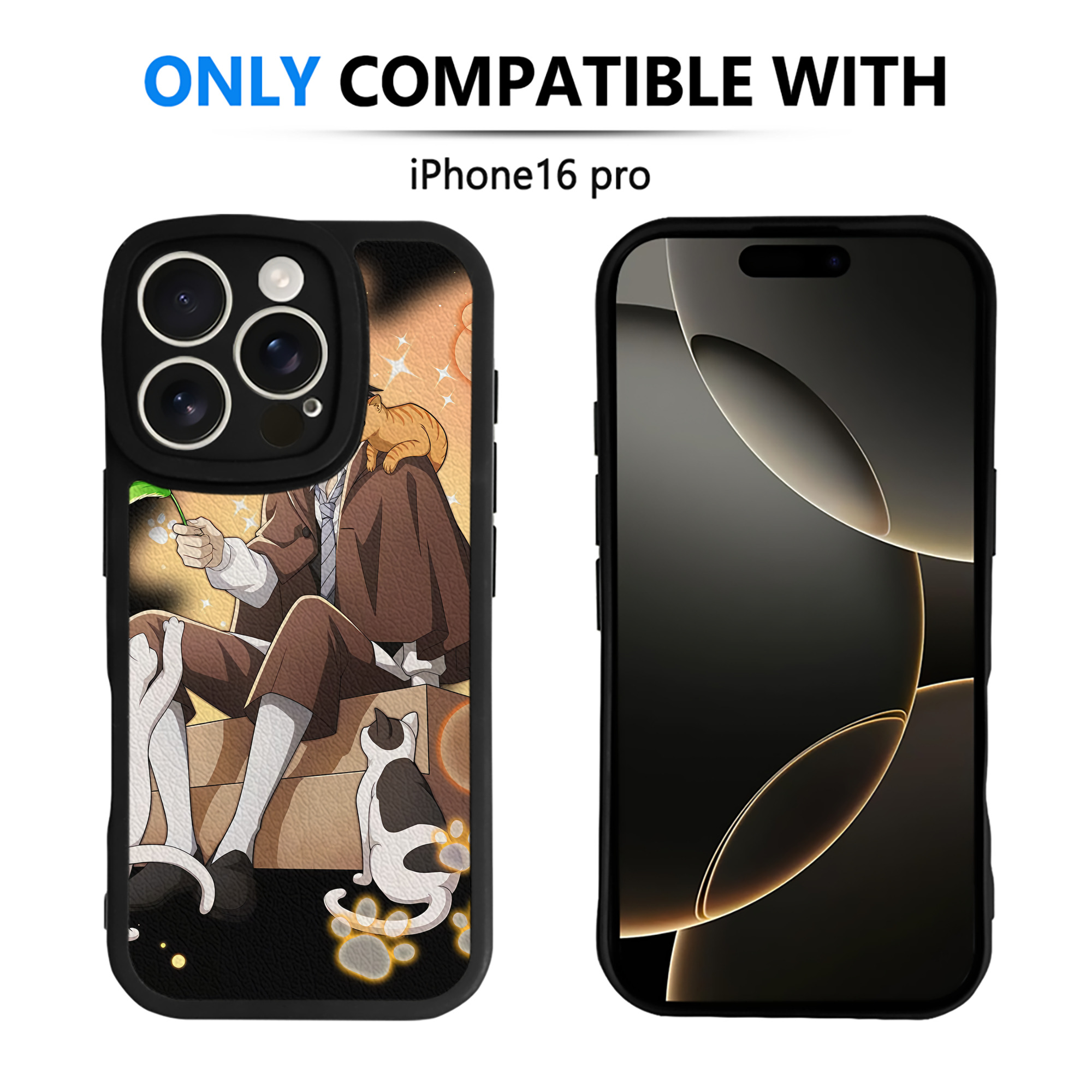 （画像用） 文豪ストレイドッグス Bungo Stray Dogs 【iPhone 16シリーズ対応】シリコンスマホケース（レザー調） 材質：シリコン
